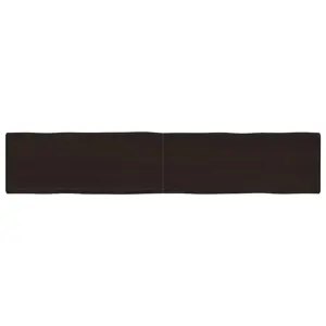 Stalviršis, tamsiai ruda, 200x40x(2-4) cm, medienos masyvas