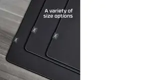 "HyperX Pulsefire Mat" - žaidimų pelės kilimėlis - medžiaginis (L), juodas, vienspalvis, medžiaginis, guminis, žaidimų pelės kilimėlis
