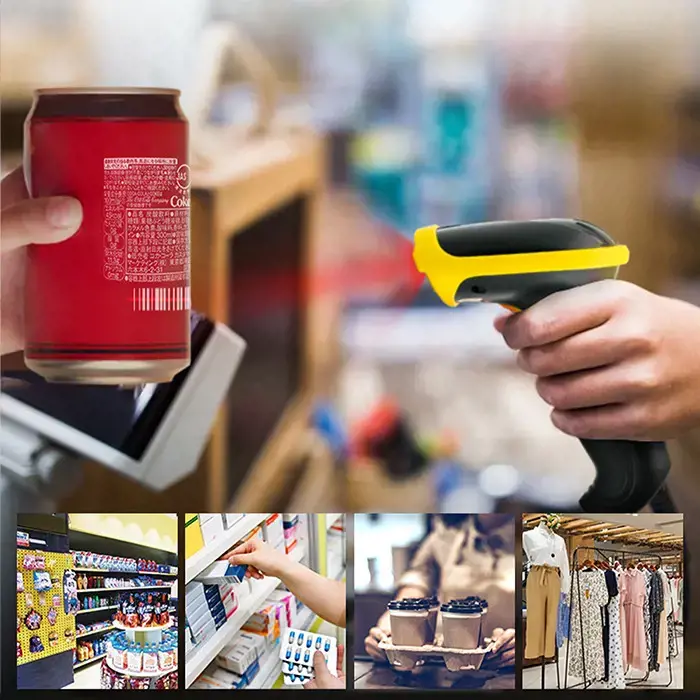 QOLTEC 50867 Brūkšninių kodų skaitytuvas 1D 2D USB juodas