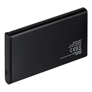 GEMBIRD EE2-U2S-5 HDD/SSD korpusas Gembird, skirtas 2,5 SATA - USB 2.0, aliuminis, juodas