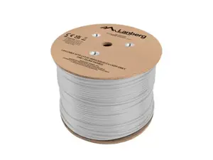 LANBERG LAN CABLE SFTP CAT.5E 305M SOLID CU LSZH GREY CPR + FLUKE PASSED