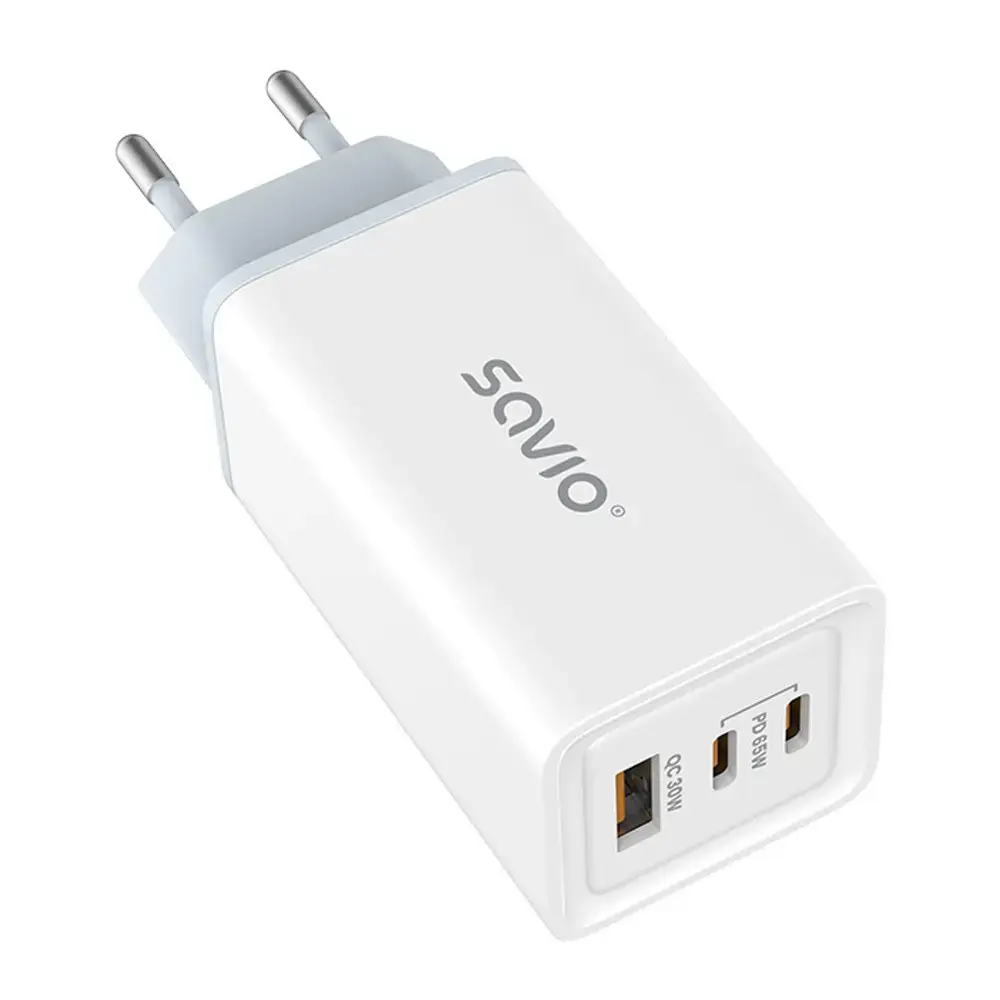 Lādētājs Savio GaN 65W