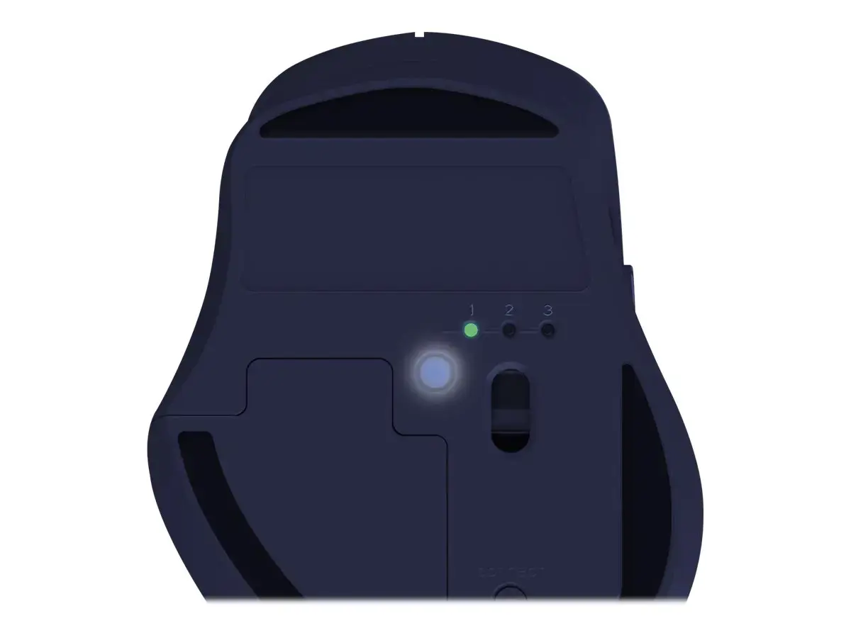 ASUS MW203, dešiniarankis, optinis, RF belaidis + "Bluetooth", 2400 DPI, juodas, mėlynas