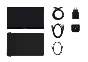 VERBATIM PMT-14 Nešiojamasis jutiklinio ekrano monitorius 14 colių Full HD 1080p Metalinis korpusas