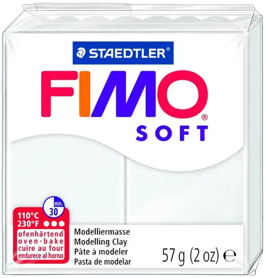 Modelinas FIMO SOFT, 57 g, balta sp.