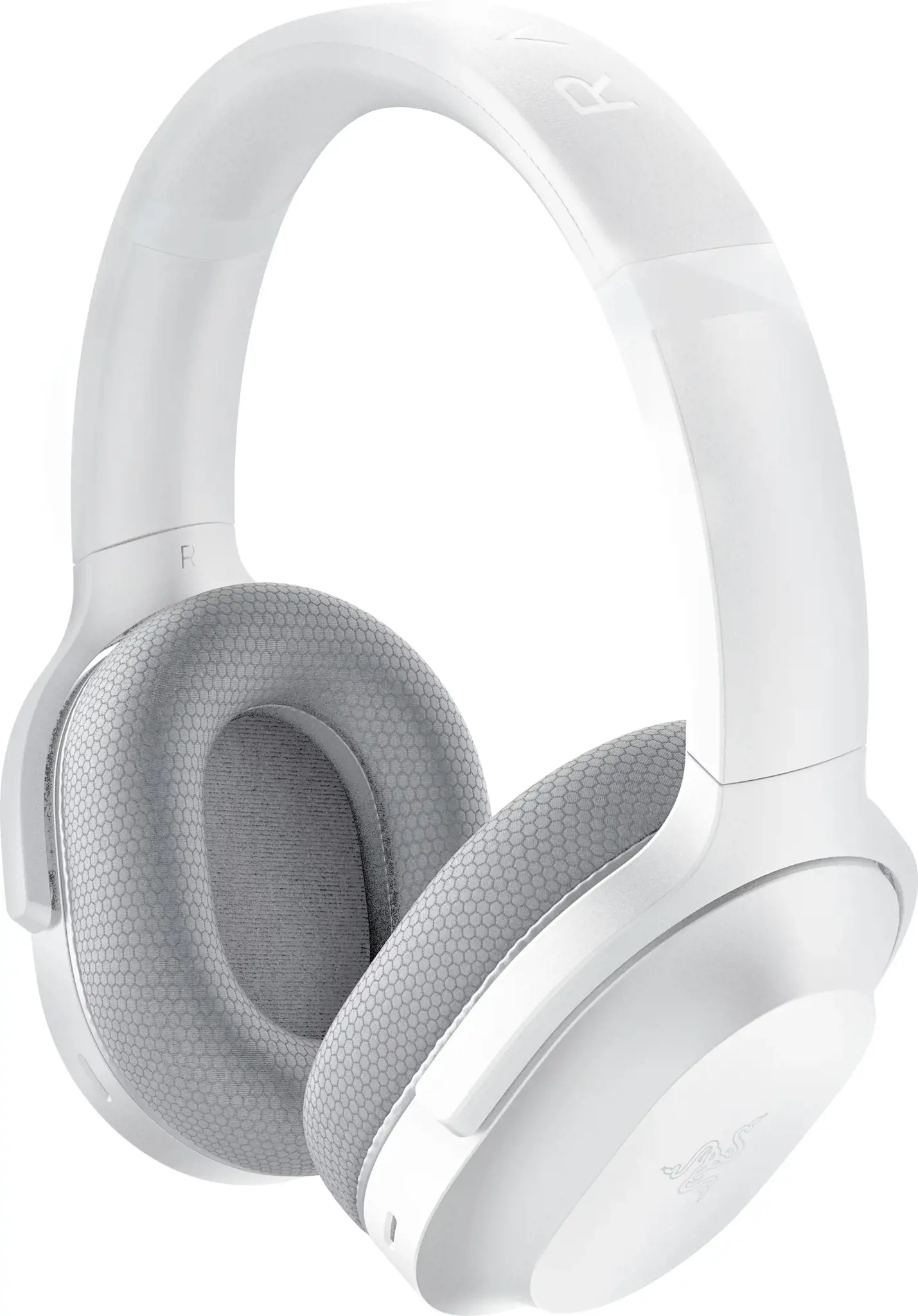 "Razer" žaidimų ausinės "Barracuda" Įmontuotas mikrofonas, "Mercury White", belaidės, per ausis, slopinančios triukšmą