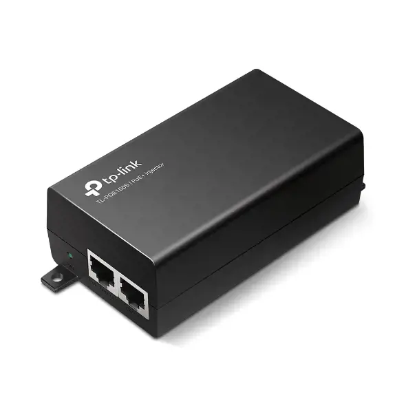 TP-Link PoE+ injektorius, Gigabit Ethernet, 10,100,1000 Mbps, IEEE 802.3ab, IEEE 802.3af, IEEE 802.3at, IEEE 802.3i, IEEE 802.3u, Cat3, Cat4, Cat5, Cat5e, juodas, 100 m