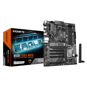 Gigabyte B550 EAGLE WIFI6 | Processor family AMD | Processor socket AM4 | DDR4 | Supported hard dis…