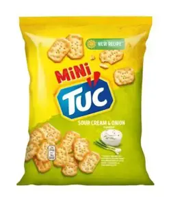 Krekeriai TUC Mini, su grietine ir svogūnu, 100 g