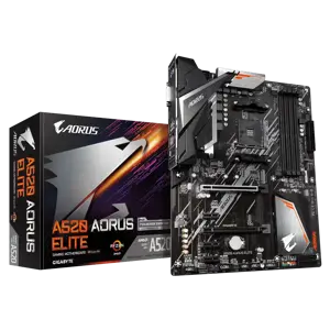 Gigabyte A520 AORUS ELITE, AMD, "Socket AM4", 3 kartos "AMD Ryzen™ 3", 3 kartos "AMD Ryzen 5", 3 kartos "AMD Ryzen™ 7", 3 kartos..., "Socket AM4", DDR4-SDRAM, 128 GB