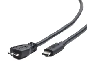 Kabelis Gembird MicroUSB Male - Type C Male 3.0 1m Black