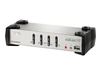 ATEN CS1734B-A7-G ATEN CS1734B 4-Port USB 2.0 KVMP Switch OSD, 4x USB Cables, 2-port Hub, Audio