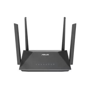 ASUS RT-AX52 AX1800 AiMesh, Wi-Fi 6 (802.11ax), Dual-band (2.4 GHz / 5 GHz), Ethernet LAN, Black, T…