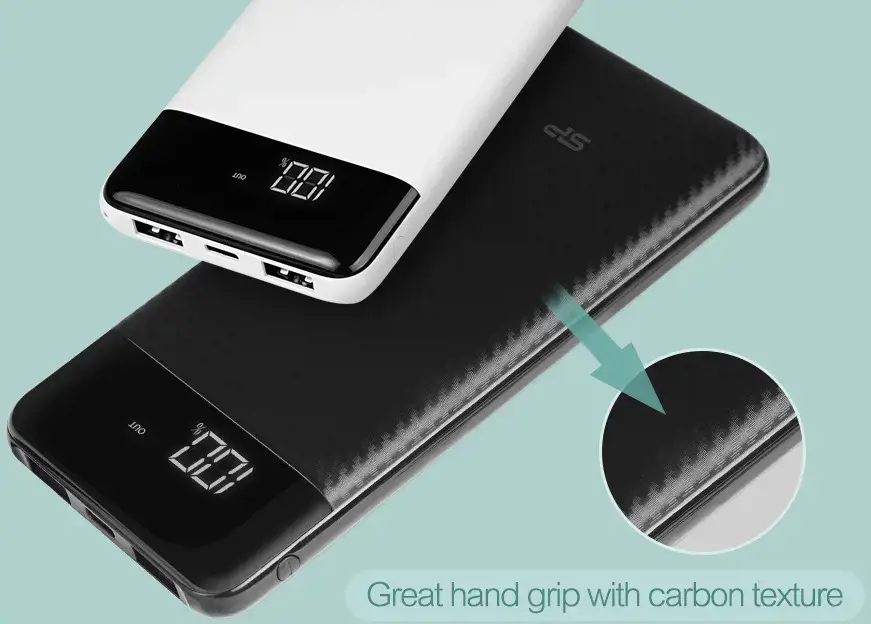 Silicon Power GP28, 10000 mAh, ličio polimeras (LiPo), 3,7 V, pilka
