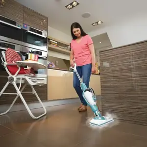 "Black & Decker" BHSM1610DSM Nešiojamasis garų valytuvas 0,5 l 1600 W Aqua spalva, baltas