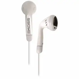 "Koss" laidinės ausinės KE5w, į ausis, 3,5 mm, baltos spalvos