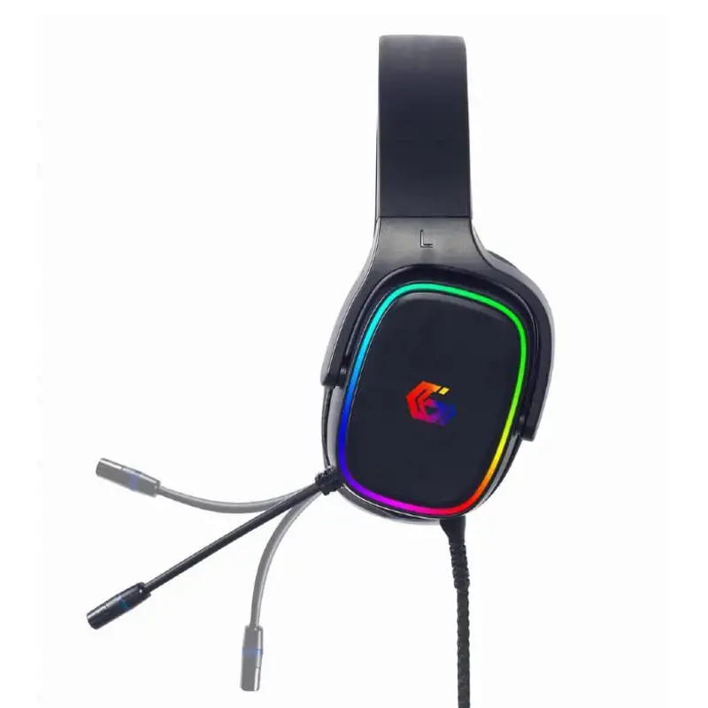 GEMBIRD GHS-SANPO-S300 USB 7.1 Surround žaidimų ausinės su RGB apšvietimu