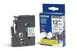 Brother Extra Strength Adhesive Tape, Black on white, TZ, Black, Thermal transfer, Brother, GL-100,…