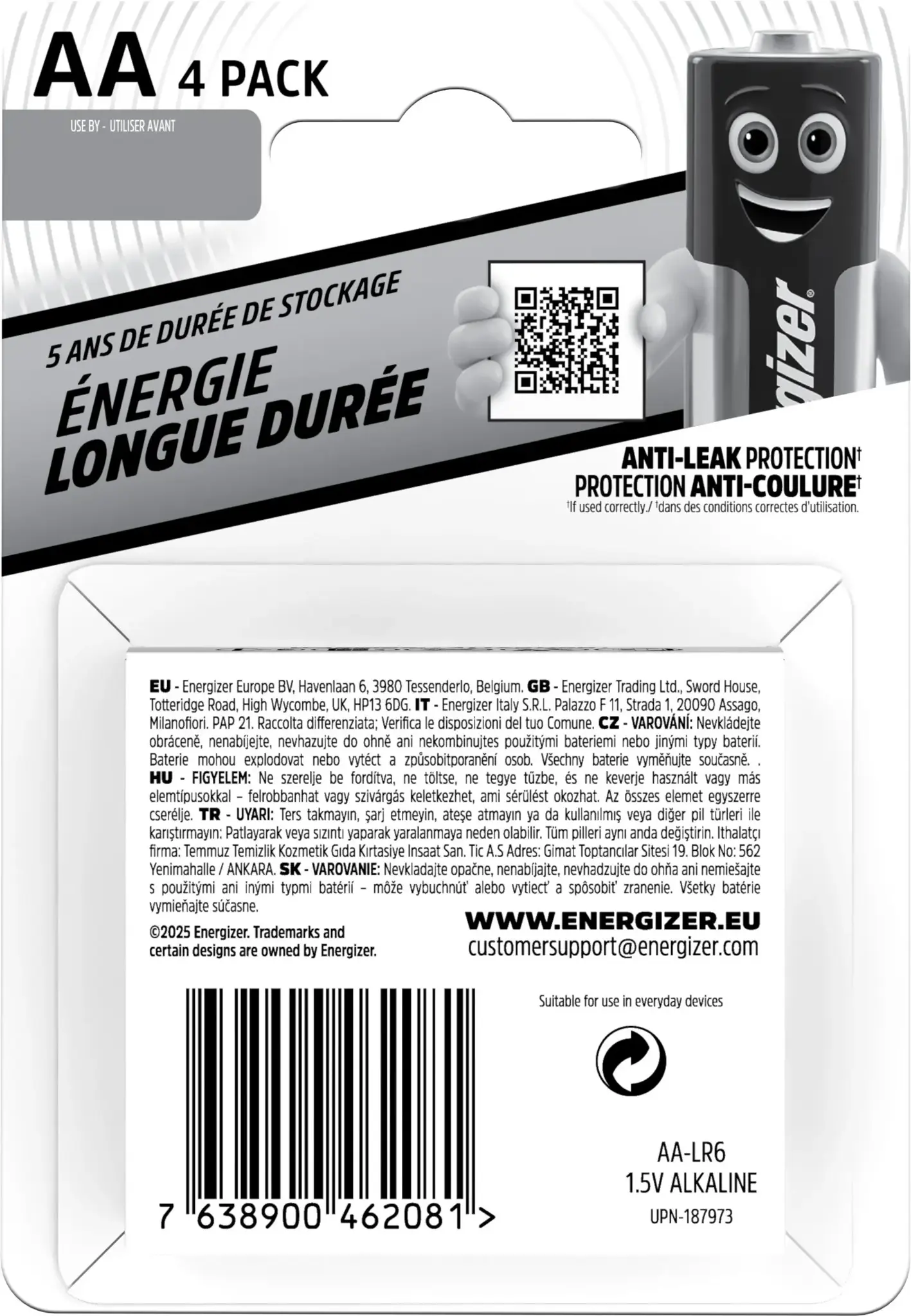 Energizer battery Everyday AA/LR6 CP4
