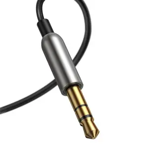 Baseus BA01 "Bluetooth 5.0" garso imtuvo kabelis AUX lizdo garso adapteris juodas (juodas)