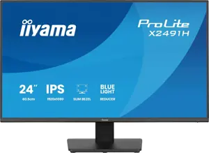 iiyama ProLite X2491H-B1 computer monitor 60.5 cm (23.8") 1920 x 1080 pixels Full HD LCD Black
