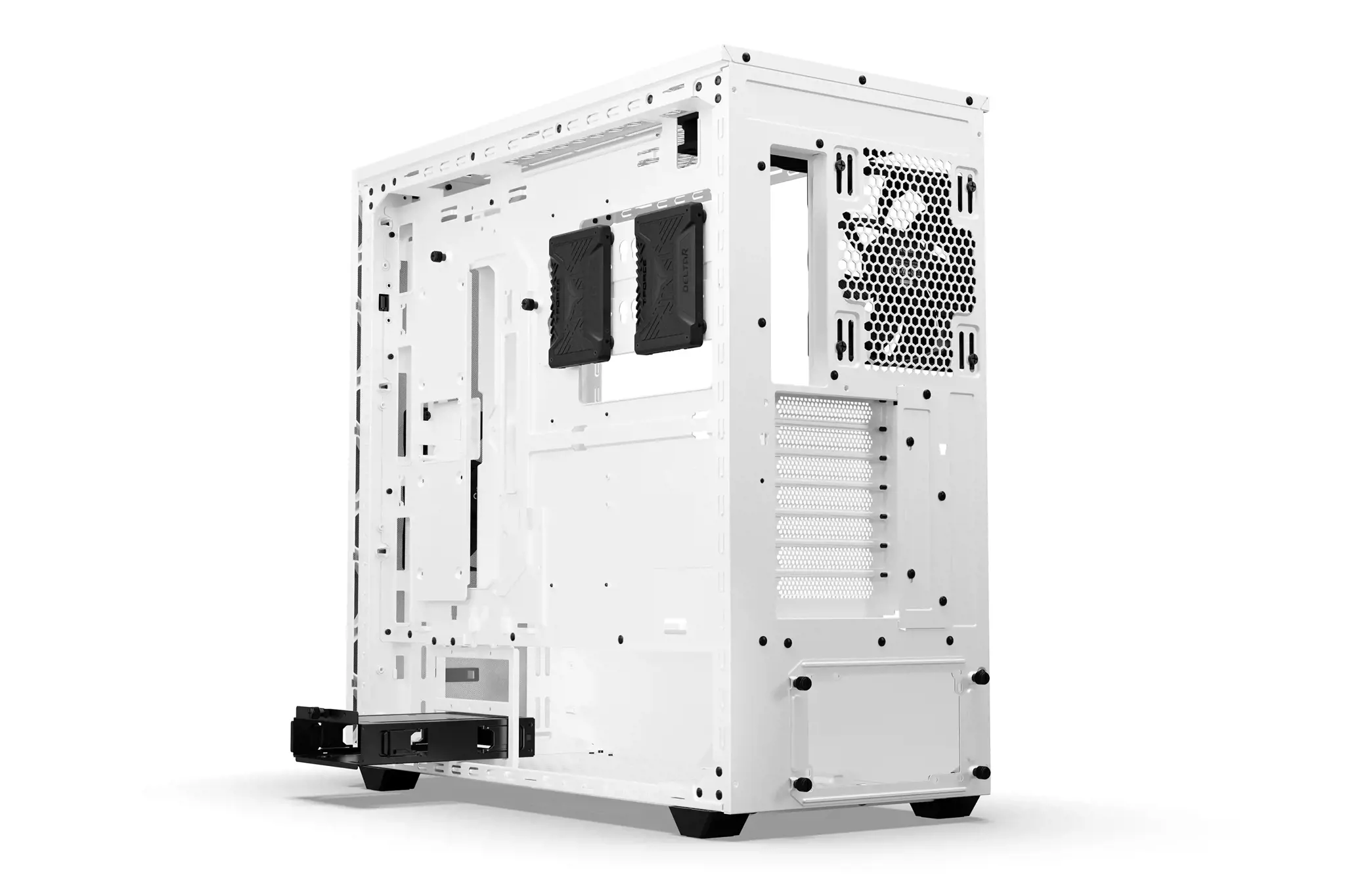 Būkite tylūs! Shadow Base 800 DX White, Midi Tower, Kompiuteris, Balta, ATX, EATX, micro ATX, Mini-ITX, Akrilonitrilo butadieno stirenas (ABS), Plienas, Grūdintas stiklas, Multi
