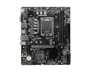MSI PRO H610M-E, "Intel", LGA 1700, "Intel® Celeron®", "Intel® Core™ i3", "Intel® Core™ i5", "Intel® Core™ i7", "Intel® Core™ i9", "Intel Pentium G", LGA 1700, DDR5-SDRAM, 96 GB