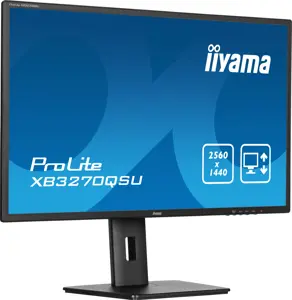 iiyama ProLite XB3270QSU-B1, 81.3 cm (32"), 2560 x 1440 pixels, Wide Quad HD, LED, 3 ms, Black