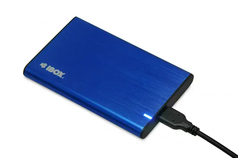 "IBOX HD-05" korpusas 2,5 colių kietajam diskui su USB 3.1 Gen.1, mėlynos spalvos