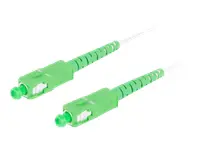 LANBERG fiber optic patchcord SM SC/APC-SC/APC simplex 20m LSZH g657a2 3.0mm white