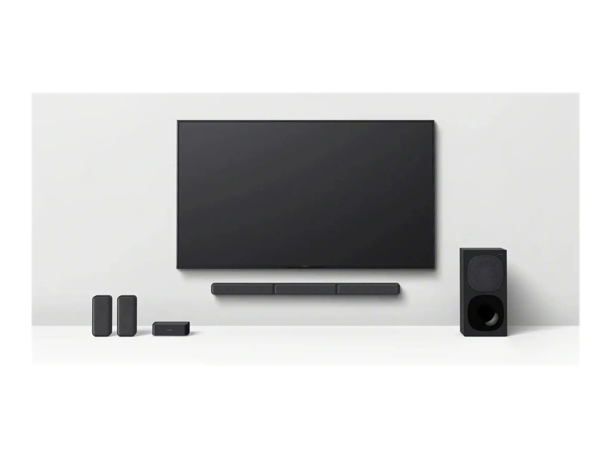 "Sony HT-S40R", 5.1 kanalų, 600 W, "Dolby Digital", "Dolby Dual Mono", 90 W, 90 W, 75 W