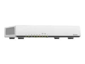 QNAP QHora-301W, "Wi-Fi 6" (802.11ax), dviejų dažnių (2,4 GHz / 5 GHz), Ethernet LAN, baltas, stalinis maršrutizatorius