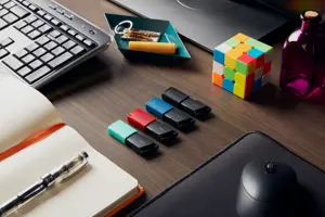 KINGSTON 64GB USB 3.2 Gen 1 DataTraveler Exodia M juoda + mėlyna 2 vnt.