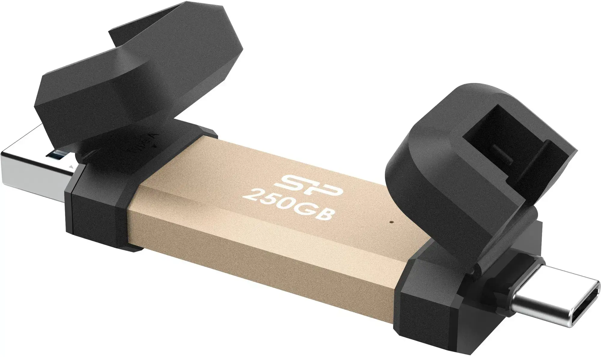 Silicon Power DS72 | 250 GB | USB Type-A/USB Type-C 3.2 Gen 2 | Gold
