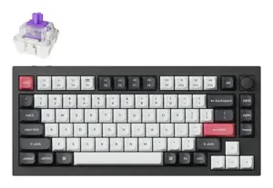 Keychron Q1 HE RGB Aluminum - US Layout - Hot-Swappable Gateron 2.0 Magnetic Nebula Switch Carbon B…