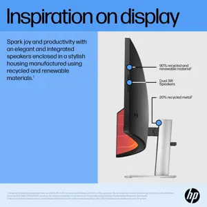 "HP E45c G5" 44,5 colių lenktas DQHD monitorius 5120x1440 32:09 HDMI DP 3y (LT)