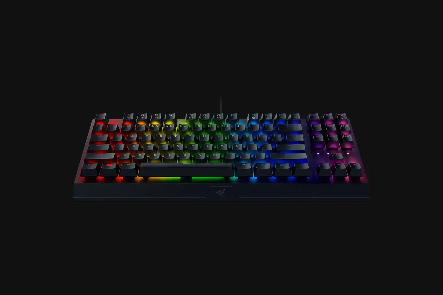 "Razer BlackWidow V3 Tenkeyless" žaidimų klaviatūra, RGB LED apšvietimas, RU, juoda, laidinė