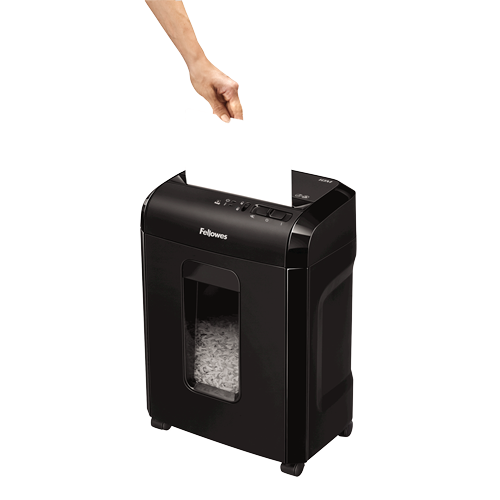 "Fellowes Powershred 10M", smulkinimas mikroautomačiu, 2 x 12 mm, 19 l, 4 ratukai, 10 min, P-5