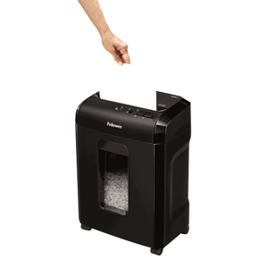 "Fellowes Powershred 10M", smulkinimas mikroautomačiu, 2 x 12 mm, 19 l, 4 ratukai, 10 min, P-5