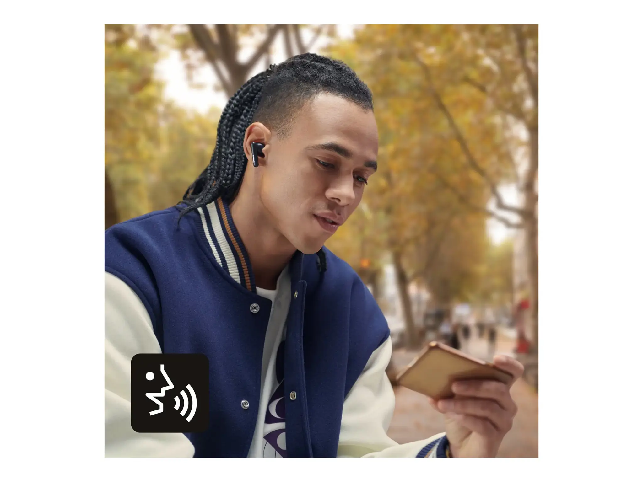 "Panasonic" belaidės ausinės RZ-B110WDE-K, juodos spalvos