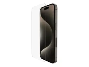 Belkin ScreenForce Pro UltraGlass2 Anti-Microbial Screen Protector Apple For iPhone 15 Pro Glass Tr…