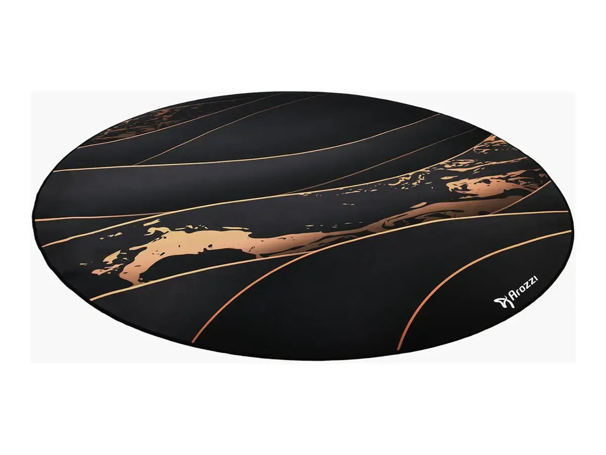 Arozzi Zona Round Floor Pad | Black/Gold