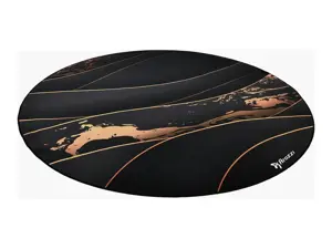 Arozzi Zona Round Floor Pad | Black/Gold