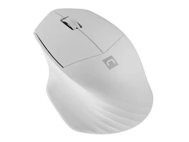 NATEC belaidė pelė Siskin 2 1600DPI Bluetooth 5.0 + 2.4Ghz balta