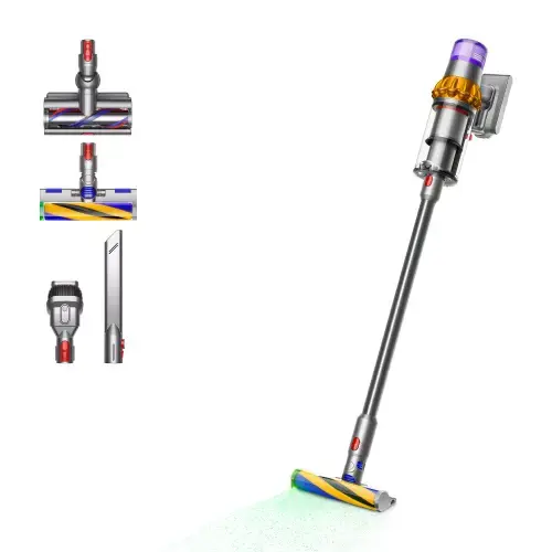 Dyson V15 Detect Absolute Belaidis dulkių siurblys, Nickel/Yellow