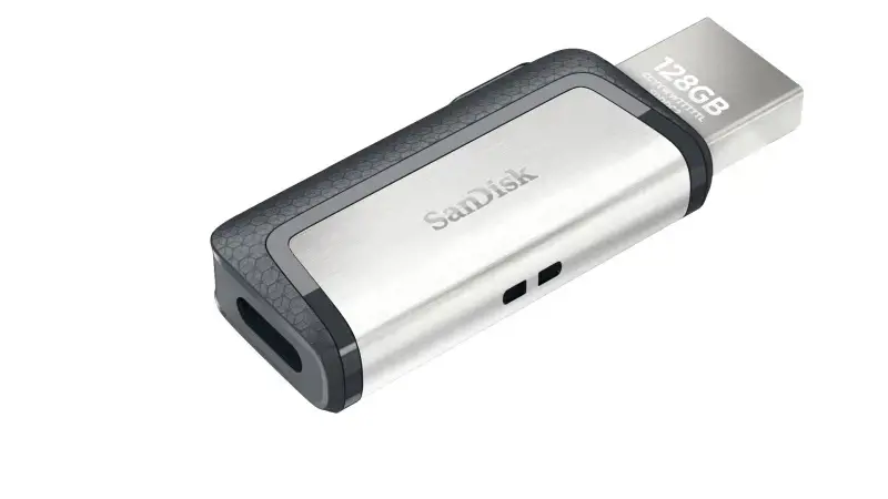 "SanDisk Ultra Dual Drive" USB Type-C atmintinė 128 GB; EAN:619659142063