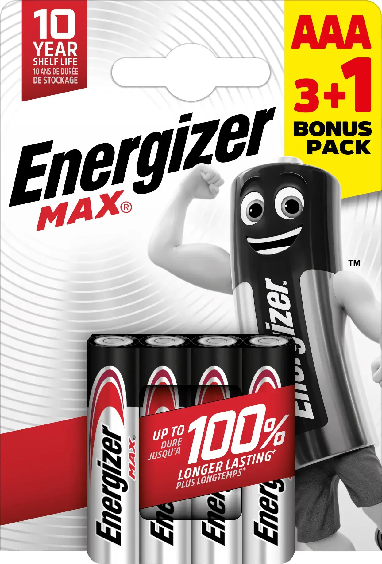 Energizer battery Max Alkaline AAA CHP4 3+1