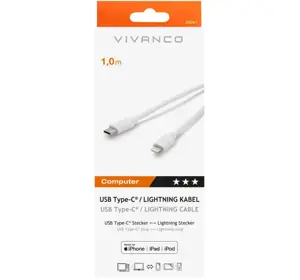 "Vivanco" kabelis USB-C - "Lightning" 1 m (45281)