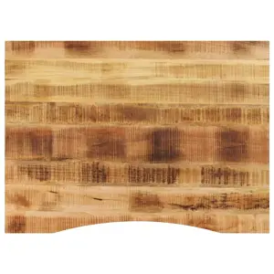 stalviršis su išlenkta 110x80x2,5 cm medžio masyvo grubus mango