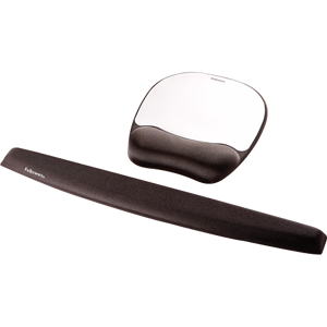 Fellowes 9175801, juoda, sidabrinė, vienspalvė, audinys, atminties putos, riešo atrama